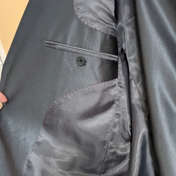 Men's suit & pants - 38R/32W - Grey/charcoal sheen - Picture 8 of 13